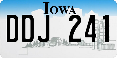 IA license plate DDJ241
