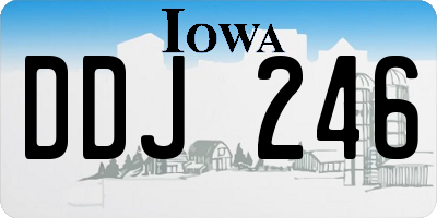 IA license plate DDJ246