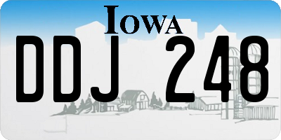 IA license plate DDJ248