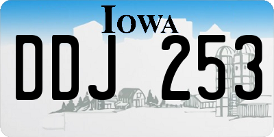 IA license plate DDJ253