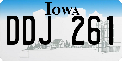 IA license plate DDJ261