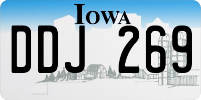 IA license plate DDJ269