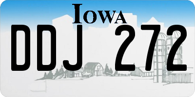 IA license plate DDJ272