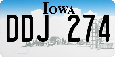 IA license plate DDJ274