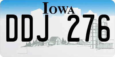 IA license plate DDJ276