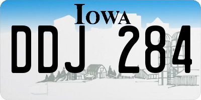 IA license plate DDJ284