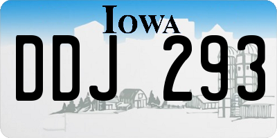 IA license plate DDJ293