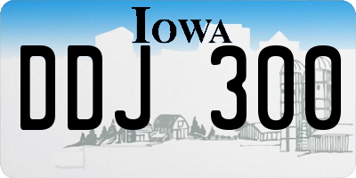 IA license plate DDJ300