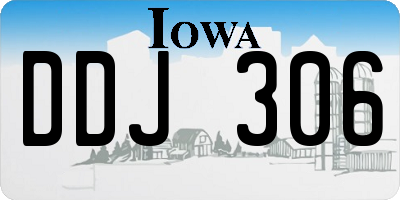 IA license plate DDJ306