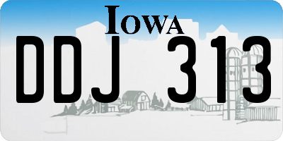 IA license plate DDJ313