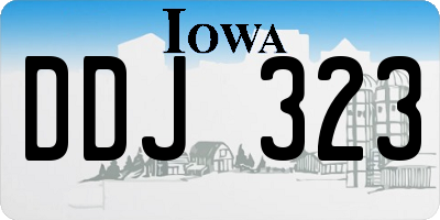 IA license plate DDJ323