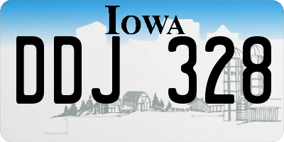 IA license plate DDJ328