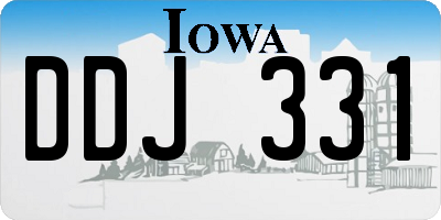 IA license plate DDJ331