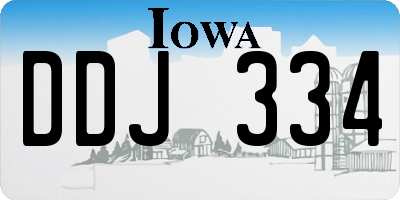 IA license plate DDJ334