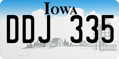 IA license plate DDJ335