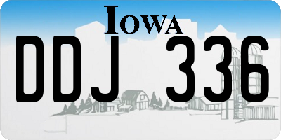 IA license plate DDJ336