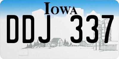 IA license plate DDJ337
