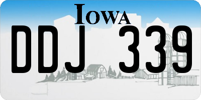 IA license plate DDJ339