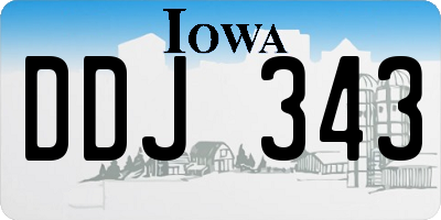 IA license plate DDJ343