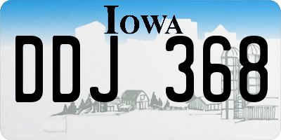 IA license plate DDJ368