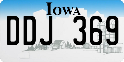 IA license plate DDJ369