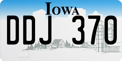 IA license plate DDJ370