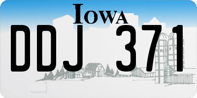 IA license plate DDJ371