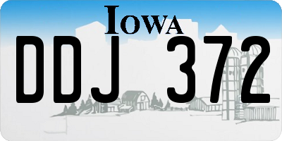IA license plate DDJ372