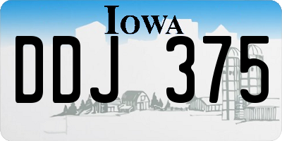 IA license plate DDJ375
