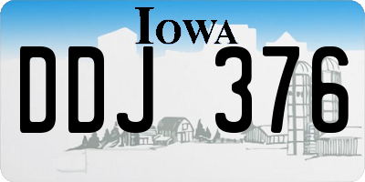 IA license plate DDJ376