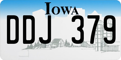 IA license plate DDJ379