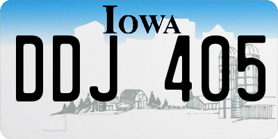 IA license plate DDJ405