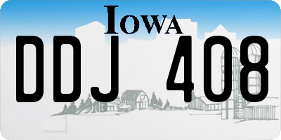 IA license plate DDJ408