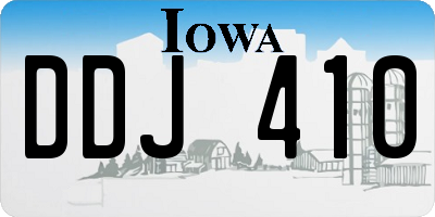 IA license plate DDJ410