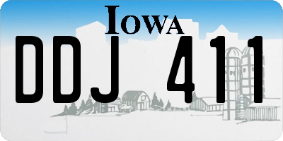 IA license plate DDJ411