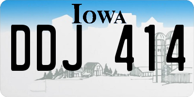 IA license plate DDJ414