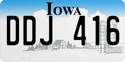 IA license plate DDJ416