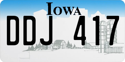 IA license plate DDJ417