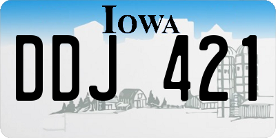 IA license plate DDJ421