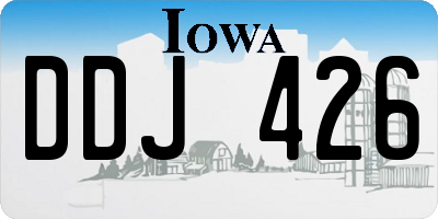 IA license plate DDJ426