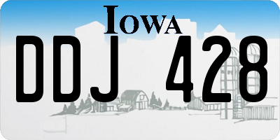 IA license plate DDJ428