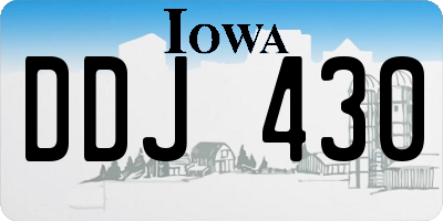 IA license plate DDJ430