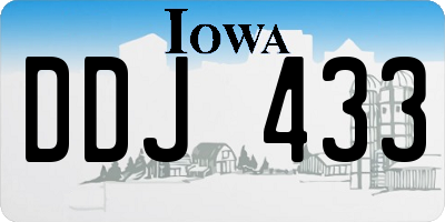 IA license plate DDJ433