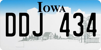 IA license plate DDJ434