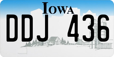 IA license plate DDJ436