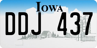 IA license plate DDJ437