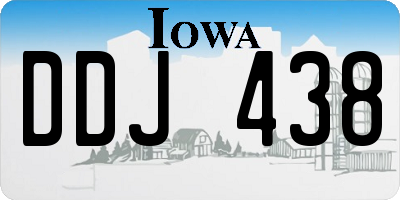 IA license plate DDJ438