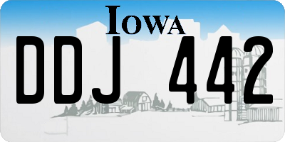 IA license plate DDJ442