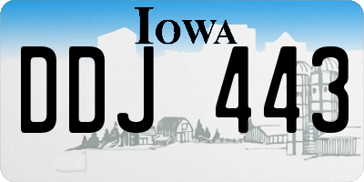 IA license plate DDJ443