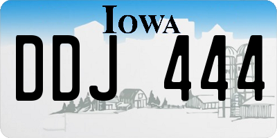 IA license plate DDJ444